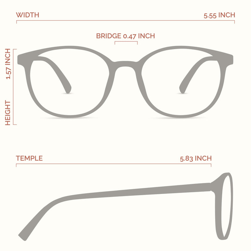 [Australia] - miyya Blue Light Blocking Glasses Women, Fashion Round Transparent Anti Blue Light Glasses with Anti Eyestrain & UV Glare *Flesh Pink Clear 