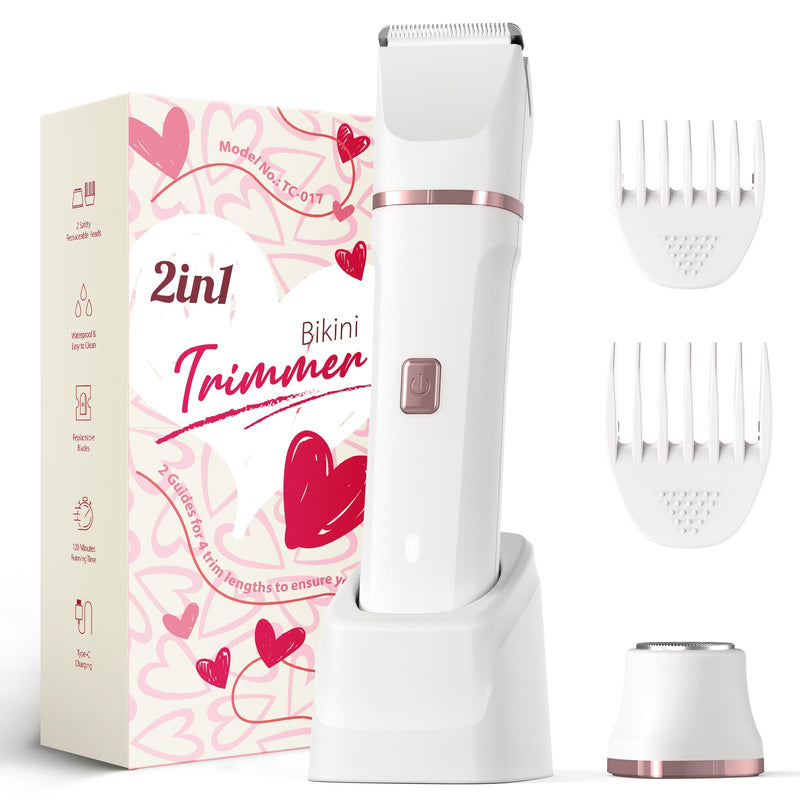 [Australia] - Pubic Hair Trimmer for Women White 