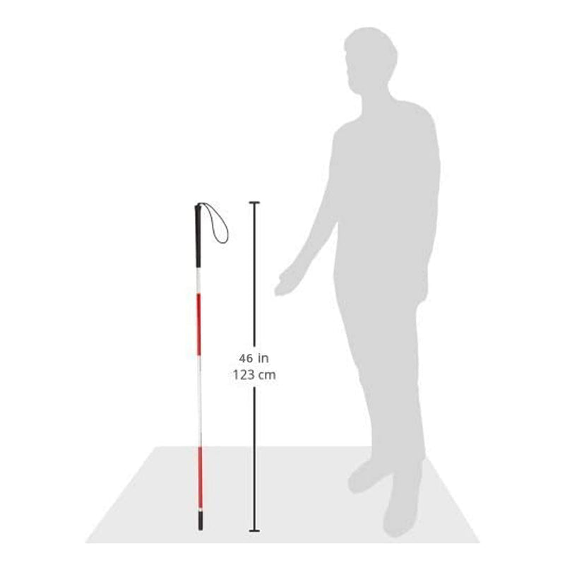 [Australia] - Lumex Folding Blind Cane, Walking Stick, 46" Length, 5961 46" 