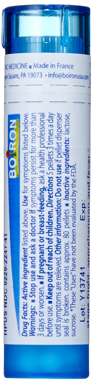 Boiron Gelsemium Sempervirens 30C (Pack of 5), Homeopathic Medicine for Stage Fright, Apprehension and Fever,5 Count (Pack of 1)