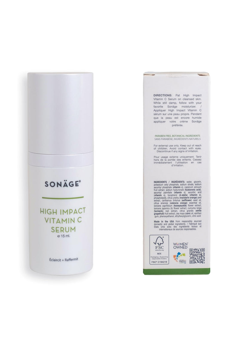 Sonage High Impact Vitamin C Serum:With Hyaluronic Acid | Hydrates & Fades Appearance Of Dark Spots 30 ml