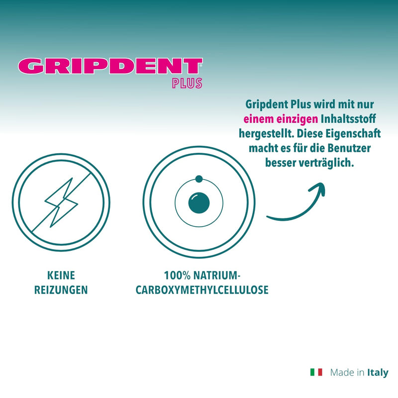 [Australia] - Gripdent Plus - super adhesive powder for dentures and dentures - non-irritating, easy to attach 