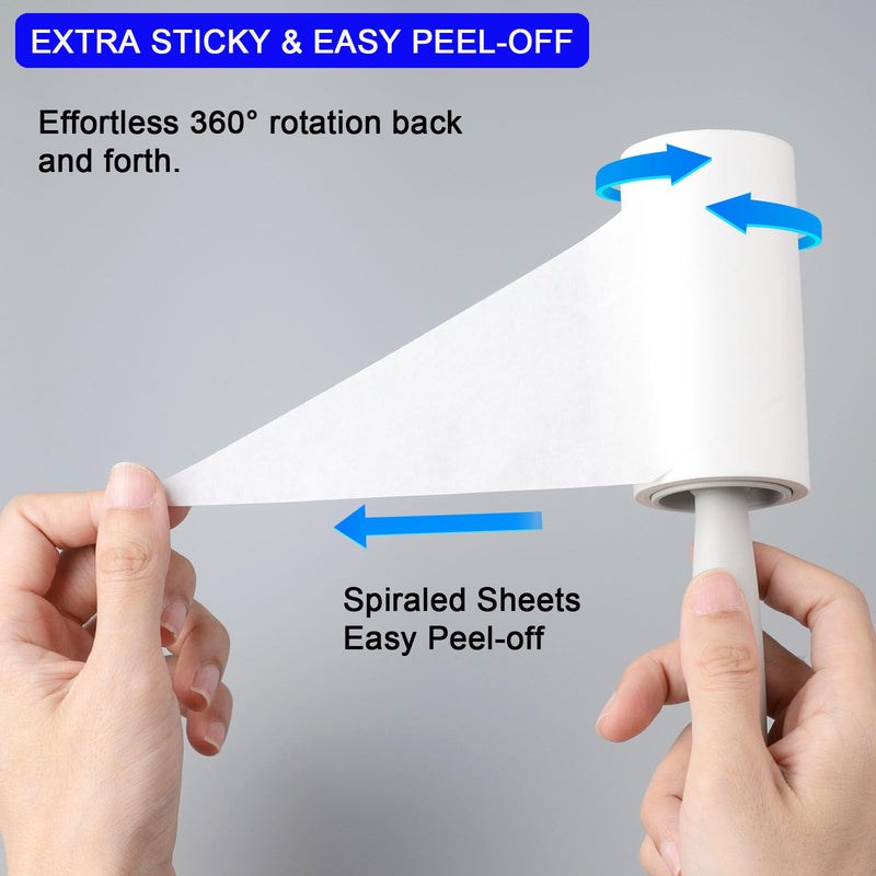 [Australia] - Lint Roller, 660 Sheets Lint Rollers for Pet Hair Extra Sticky, 3 Handles + 6 Refills, Lint Remover for Clothes, Couch, Dog, Cat Hair, Strong Sticky Lint Roller Refills, Pet Hair Removal. Grey 3 Handles + 6 Refills（660 Sheets） 