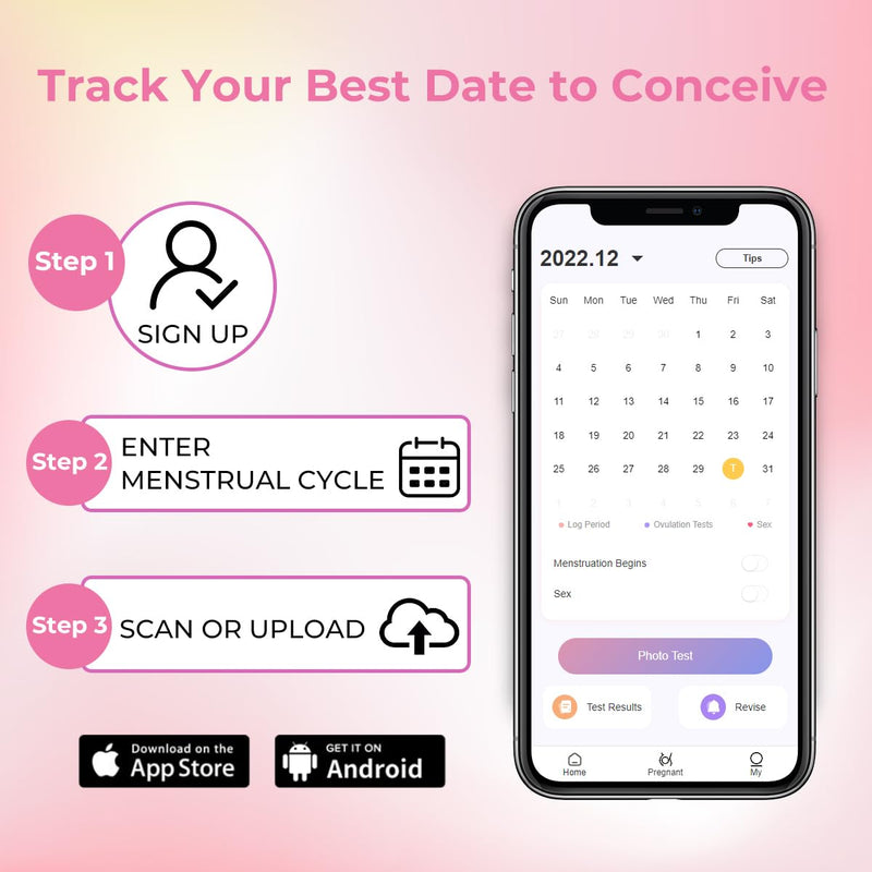 [Australia] - DAVID Ovulation Test Strips, 50 LH Ovulation Predictor Kit with 50 Urine Cups, Accurate Fast Result High Sensitivity Home Test Fertility Test for Women 