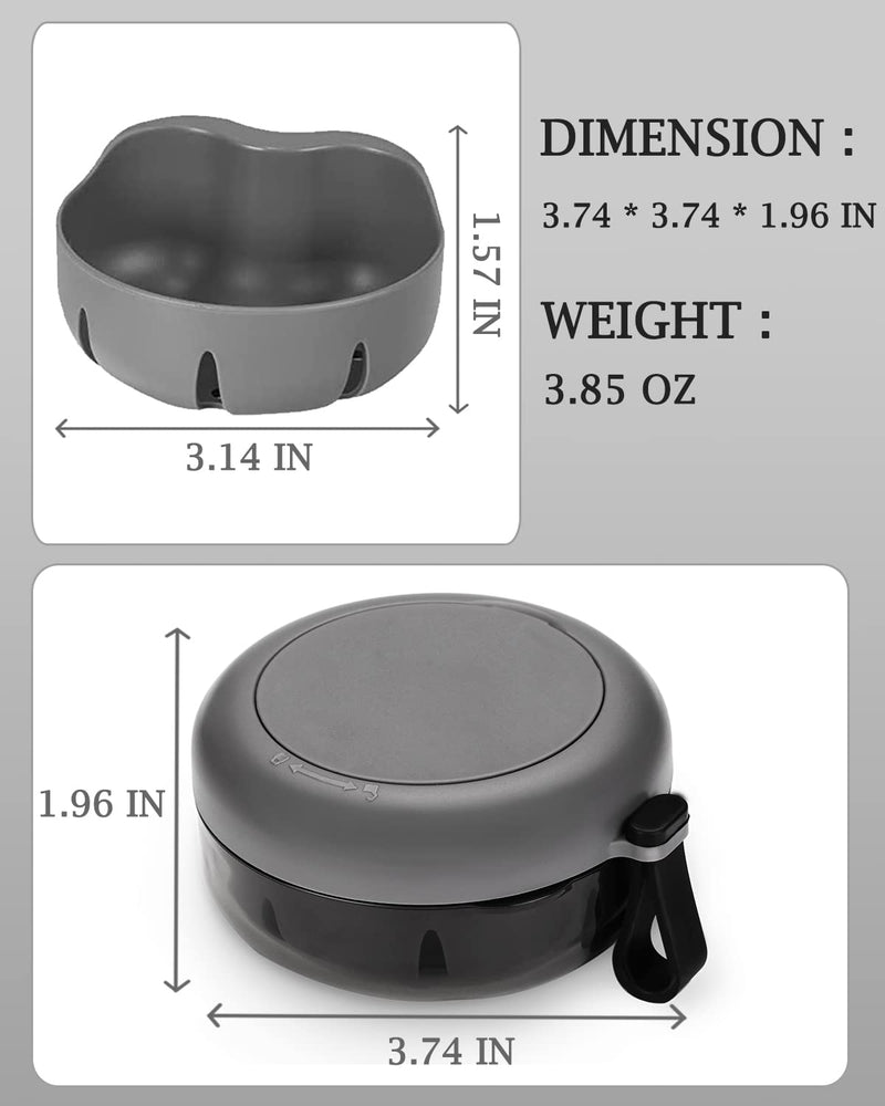 [Australia] - Denture Case, Definitely No-Leak Denture Bath Box for Traveling Perfectly, Denture Cup with Strainer & Magnetic Mirror,Completely Clean Care for Retainer, Mouth Guard, & Denture (BLACK)… BLACK 