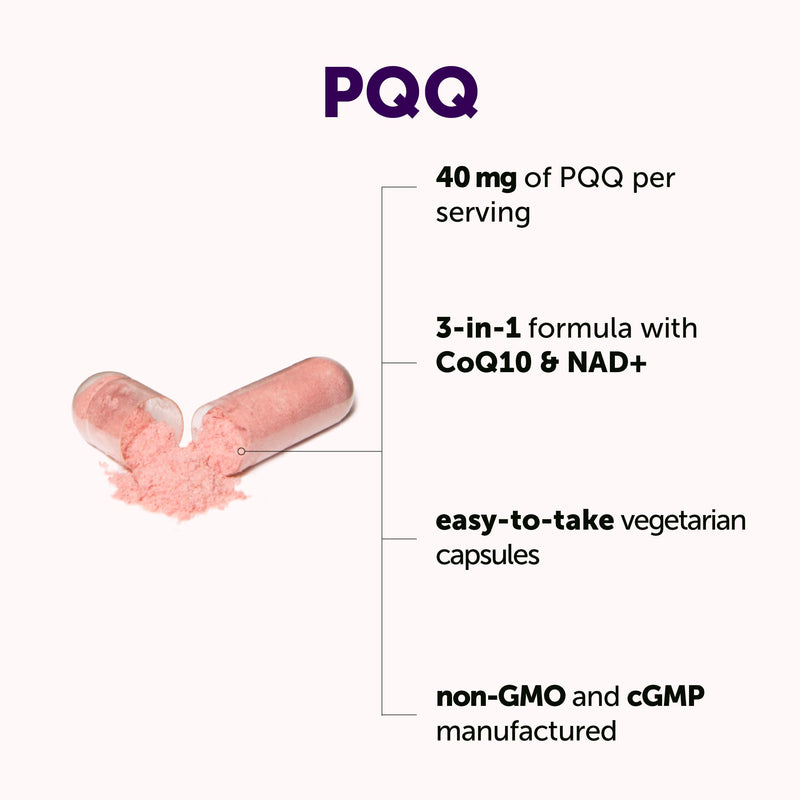 Micro Ingredients PQQ 40 mg Per Serving, 240 Vegetarian Capsules | 3-in-1 Pyrroloquinoline Quinone with CoQ10 & NAD+ | Non-GMO, Gluten Free