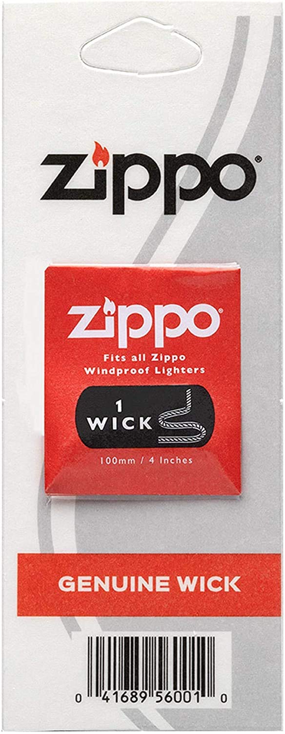 [Australia] - Zippo Lighter Replacement 6 Flint Dispensers (36 Flints) & 4 Wicks 10 Value Pack Bundle with KKBestPack Pouch 