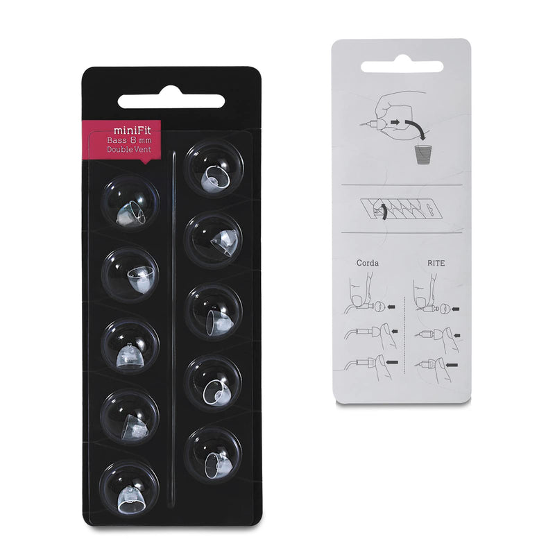 [Australia] - Hearing Aid Domes for Oticon Replacements,Oticon Minifit Double Vent Bass Domes (8 mm/3 Pack）,Universal Domes for Oticon Hearing Aid Supplies 