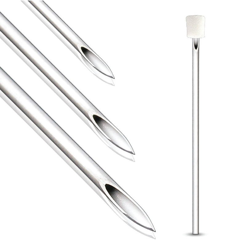 [Australia] - BodyJ4You 10PC Piercing Needles 18G - Sterile Disposable Sharp Surgical Stainless Steel - Nose Septum Ear Tragus Helix Labret Nipple Lip Navel 18 Gauge 