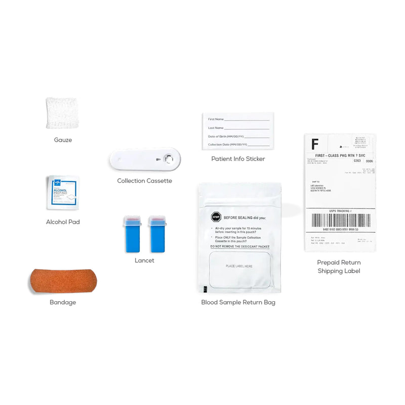 Everlywell At-Home Cholesterol and Lipids Lab Test Collection Kit for Women and Men, Measures HDL, LDL and Triglycerides for Accurate Results from a CLIA-Certified Lab Within Days, for Ages 18 Plus