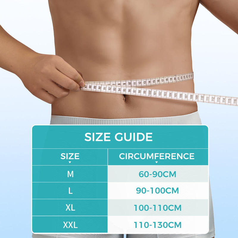 Umbilical Hernia Belt for Men and Women,Abdominal Support Binder with Compression Pad, Belly Button Umbilical Hernia Belts for Men(XXL) XX-Large