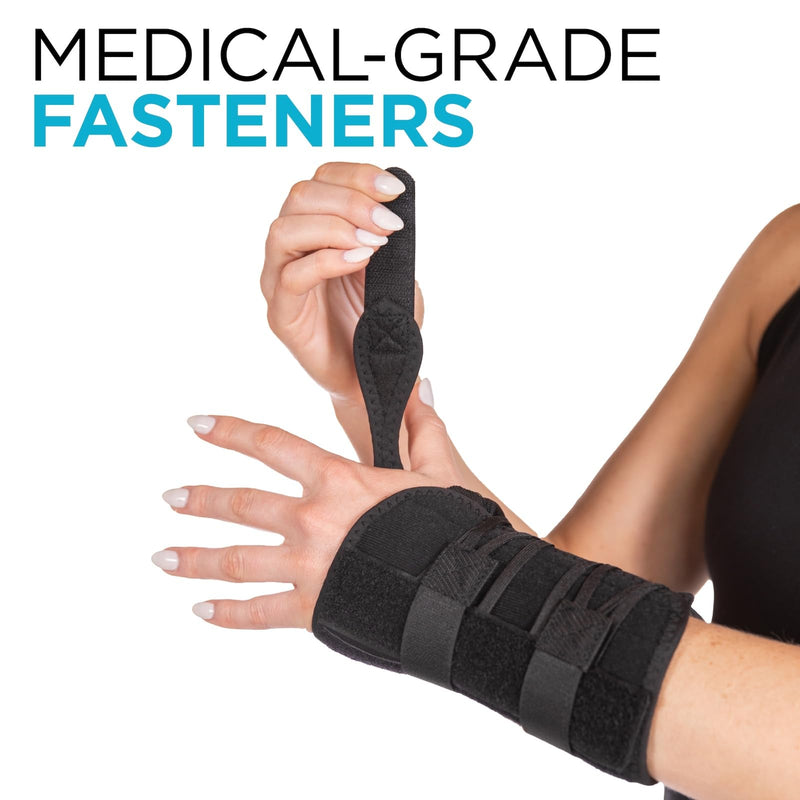 [Australia] - BraceAbility Gaming Wrist Brace - Video Game Support Guard for Console, Laptop, or PC Computer Keyboard and Mouse Gamer with Repetitive Strain Injury (RSI) Pain or Carpal Tunnel Syndrome (Left Hand) Left 