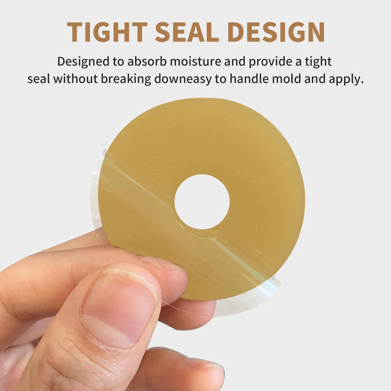 [Australia] - 10Pcs 2mm Ostomy Barrier Rings, Moldable Ostomy Rings, Hydrocolloid Skin Extender Rings for Colostomy Bags,Sting-Free Ostomy Supplies 