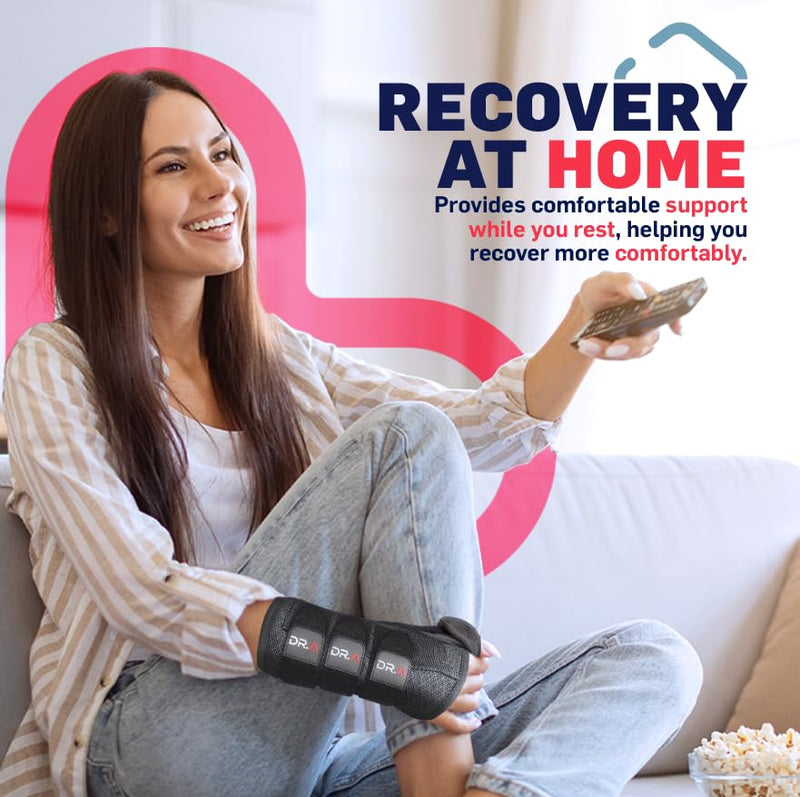 Dr. Arthritis Carpal Tunnel Wrist Brace with Thumb Support, Multifunction Spica Splint & Hand Immobilizer for Tendonitis, De Quervain's & Tenosynovitis, wrist brace thumb spica splint and Thumb Brace, wrist and thumb brace Right Hand (L/XL)