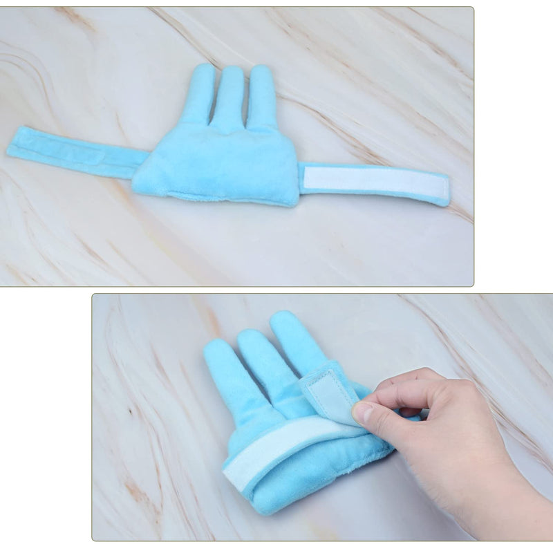 rainbowstar 2 Pack Palm Protector with Finger Separators Hand Contracture Cushion Finger Rehabilitation Training Device for Stroke Hemiplegia