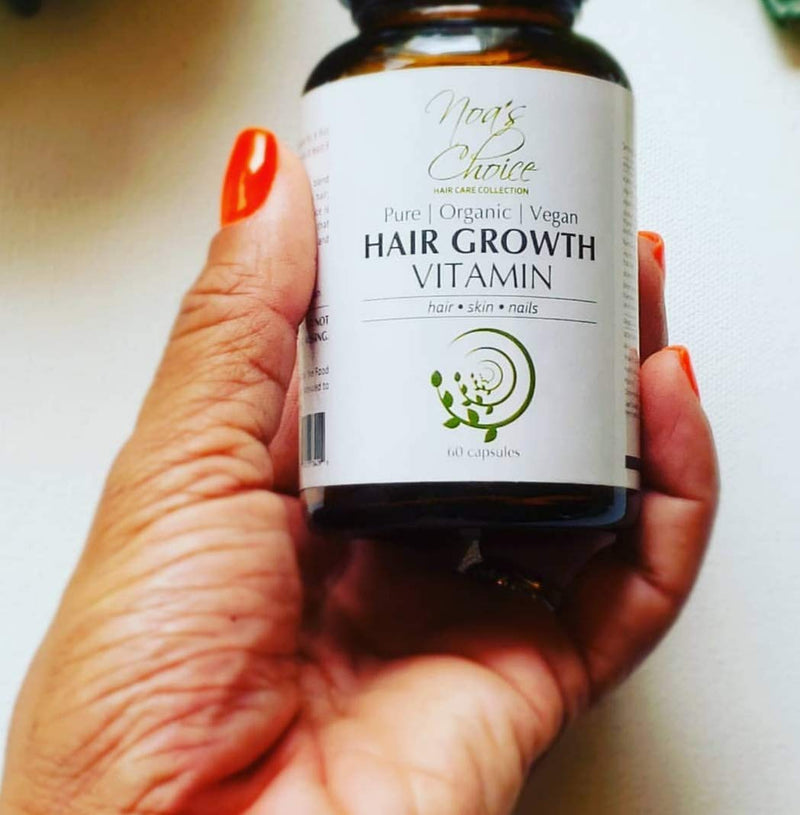 Maximum Slim Noa's Choice Organic Ayurvedic Hairgrowth Vitamin Healthy – Thicker -Stronger & Faster Growing Hair, 60 ct