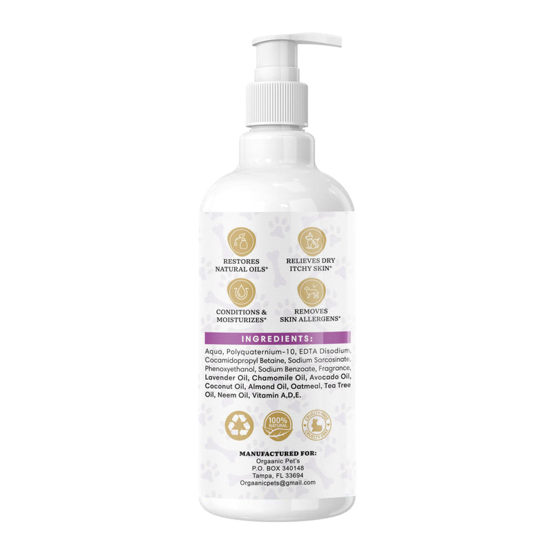 Anti-Itch Dog Shampoo: with 9 Natural Essential Oils and Ingredients - RELIEVES discomfort from Skin Allergies -Moisturizing - Anti-inflammatory - Calming - PawsPlanet Australia