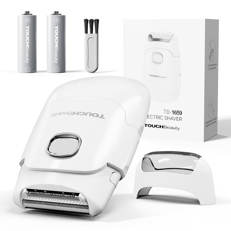 Painless Bikini Trimmer for Women, Electric Razor Trims All Hair Lengths, Gentle on Sensitive Skin for Bikini Line, Underarms, Legs, IPX5 Waterproof, Cordless for Travel & Shower Use