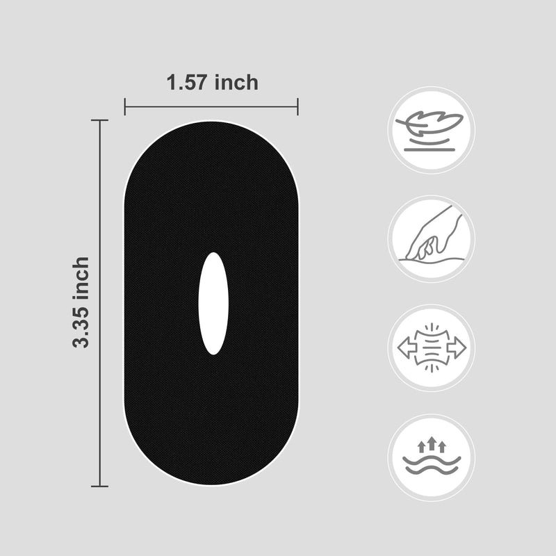 [Australia] - Black Perforated Tape, 30 Pack - Premium Gentle on Skin AB10 Black 
