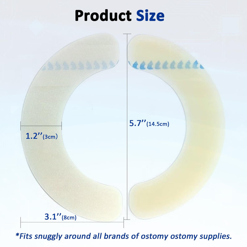 [Australia] - 30PCS Ostomy Barrier Strips, Medical Hydrocolloid Ostomy Supplies, Elastic Barrier Strips, Waterproof Leak-Free Skin Adhesive Barrier Tapes for Stoma Colostomy Bags 