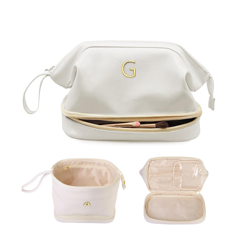 Initial Large Makeup Bag + Personalized Cosmetic Bag