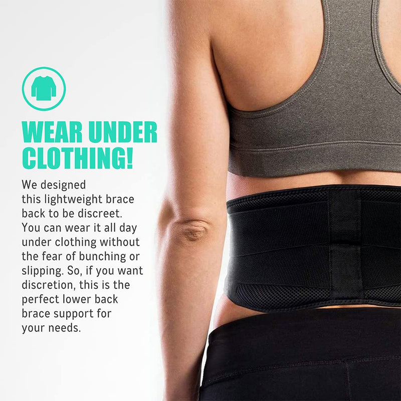 [Australia] - Back Brace for Lower Back Pain, Back Support Belts with Adjustable Strap, Breathable Lumbar Support Belt with 3D Lumbar Pads, Slim Fit Lumbar Brace, XL-XXL X-Large/2X-Large (Pack of 1) 
