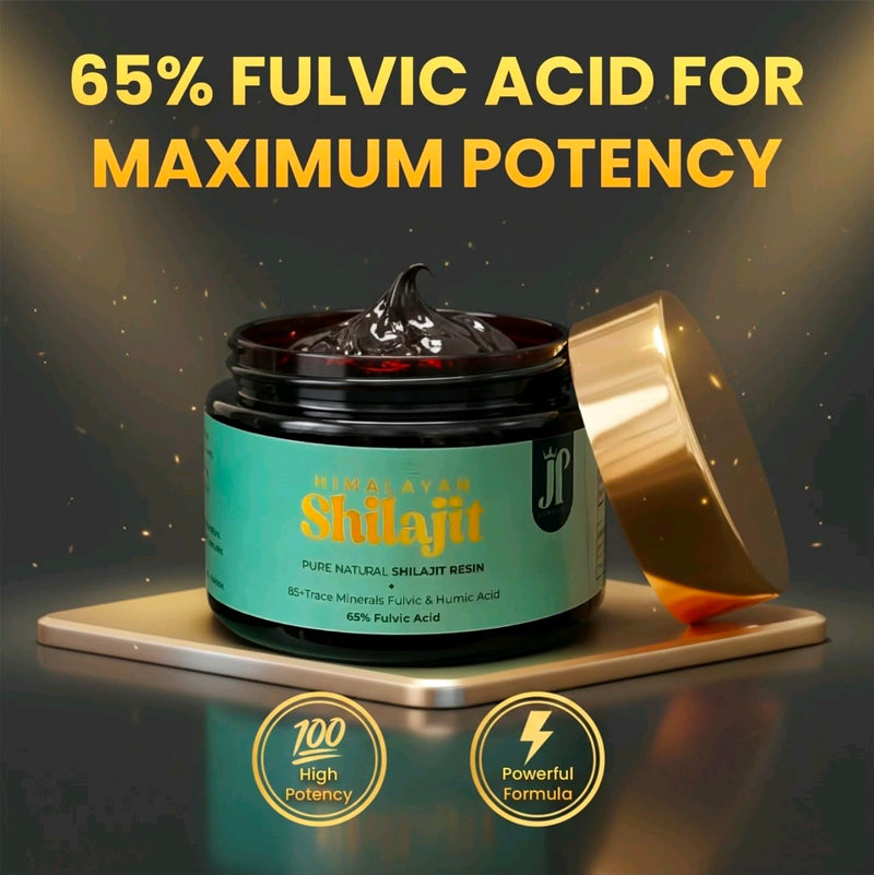 JP LONDON Shilajit Resin 50g - 100% Pure Himalayan Gold Grade | Lab Tested | 85+ Trace Minerals, Fulvic & Humic Acid | Natural Energy, Stamina & Focus | 62 Servings - 2 Month Supply