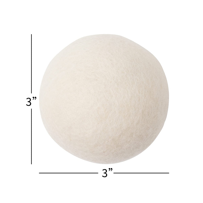 Wool Dryer Balls,Natural Fabric Softener 100% Organic Premium XL New Zealand Wool,Reusable,Reduces Clothing Wrinkles and Baby Safe, Saving Energy & Time (4 Count (Pack of 1)) 4 Count (Pack of 1)