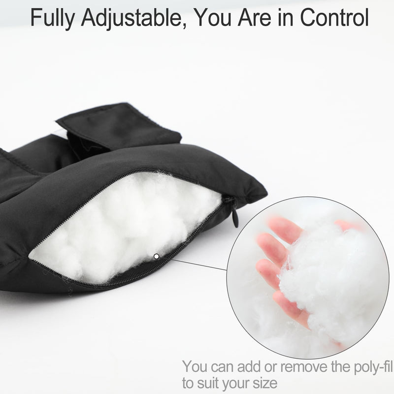[Australia] - Chemo Port Pillow, Silky Satin Port Pillows for Chest Support Chemo Patients Heart Surgery Pillow After Open Heart Surgery Recovery Gifts, Supports for Chest for Medical Use, Black 