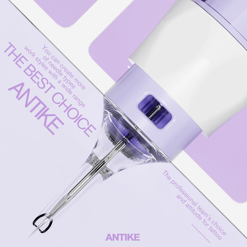 [Australia] - ANTIKE Clouds Pro Tattoo Cartridge Needles #12(9RL) 20Pcs 0.35mm with Soft Finger Ledge Standard X-Taper Disposable Tattoo Needles with Membrane Round Liner EN11P-FG-20-1209RL 1209RL 