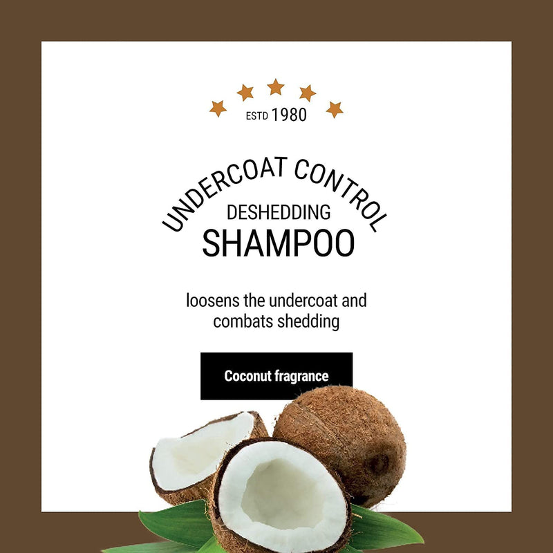 Undercoat Control deShedding Dog Shampoo and Conditioner Bundle, 16 oz - Combats and Reduces Shedding, Undercoat Removal, Omega 3 & 6 Rich, Vitamin E Strengthens The Hair Follicle - PawsPlanet Australia