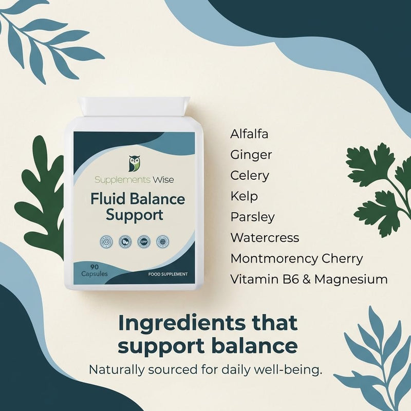 Water Retention Tablets for Women - Water Tablets for Fluid Retention - Detox and Debloat - 90 Capsules for Swollen Ankles, Feet and Legs - Natural Bloating Relief Including Magnesium Citrate, Alfalfa