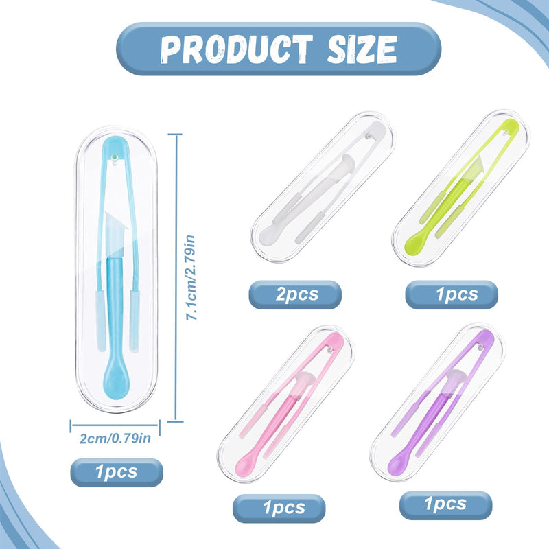 [Australia] - Pack of 6 contact lens insertion aids, contact lens removal, contact lens inserter remover, plastic contact lens sucker, contact lens remover remover with suction cup, colorful contact lens tweezers, pack of 6 
