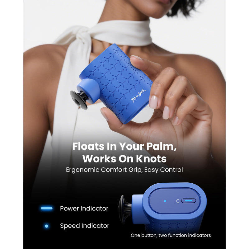[Australia] - BOB AND BRAD P5 Mini Massage Gun, Pocket-Size Massager for Travel, Ultra-Small Portable Massage Gun for Back & Shoulder Daily Comfort, FSA Quiet Massager HSA Eligible, Gift for Family, Only 0.49 lb 