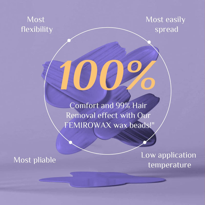 [Australia] - Wax Beads, 1lb Hard Wax Beans for Hair Removal Sensitive Skin with Lavender Formula Waxing Beads for Full Body Brazilian Bikini Face Eyebrow at Home Wax Refill for Women Men Purple-Lavender 