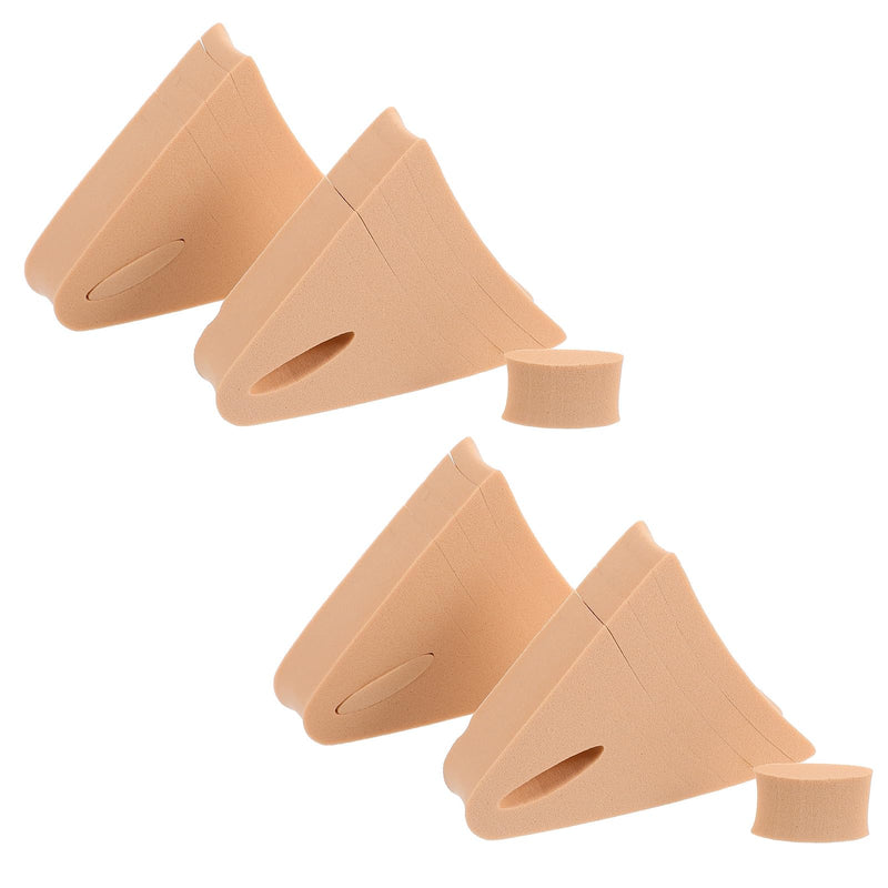 [Australia] - Qianyu Pack of 4 shoe fillers for shoes that are too big, soft shoe size reducer made of foam, tear-off toe inserts, make shoes smaller, reusable unisex toe filler made of foam, color 