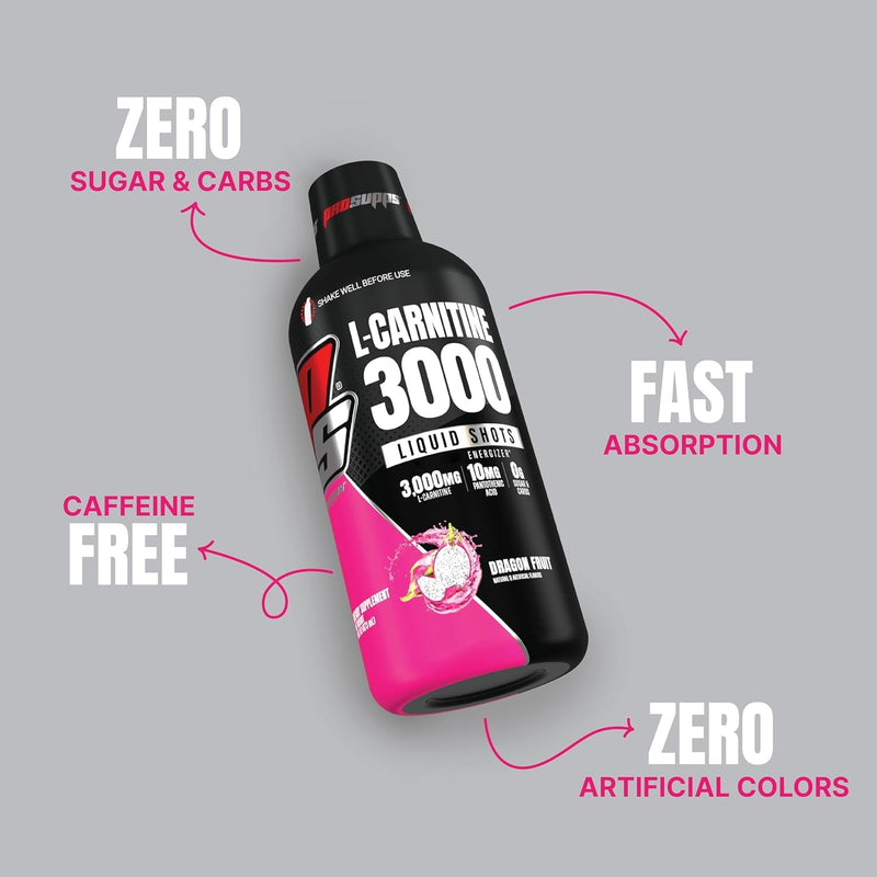 ProSupps L-Carnitine 3000 Liquid Shots & Hyde Max Pump Pre-Workout Bundle | Stimulant Free Liquid Shots (Dragon Fruit) & Pre-Workout Energy Powdered Drink (Blue Razz)