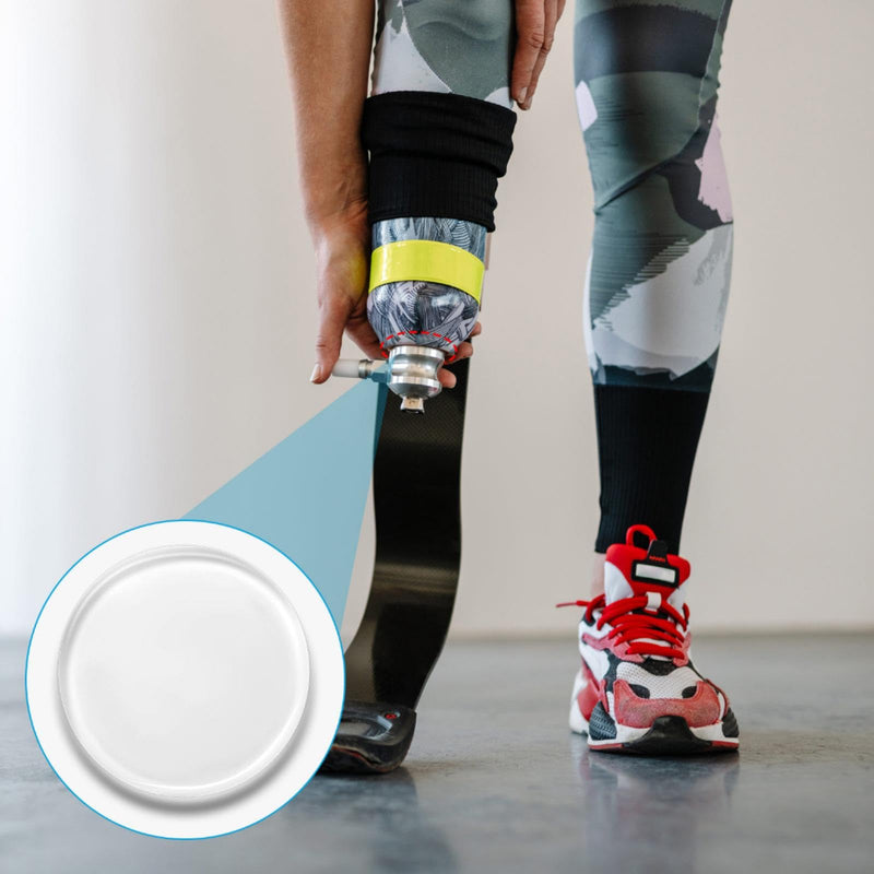 [Australia] - Geiserailie 6 Pcs Amputee Pads Prosthetic Liner Patch Prosthetic Leg Pads Prosthesis Liner for Leg Amputee Gifts, Reduce Friction and Skin Irritation (4.5 Inches) 4.5 Inch 