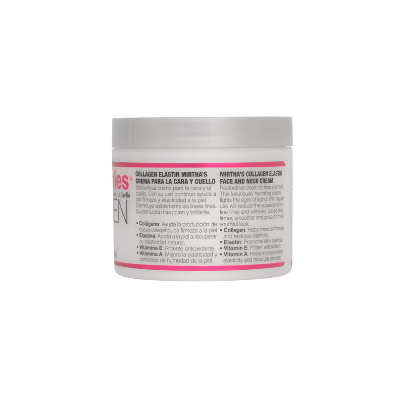 Mirta De Perales Collagen Elastin Face & Neck Cream | Vitamins A & E 4 Ounce (Pack of 1)