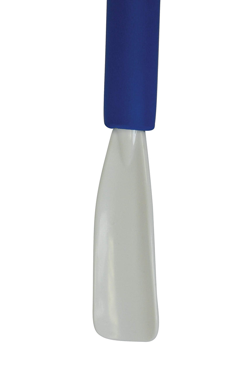 [Australia] - Blue Jay An Elite Healthcare Brand Get Dressed Dressing Aid Foam Handle for undergoing Recovery People with No Stretching Shoehorn Dressing Aid | Rounded S Plastic top Hook 2-in-1 Tool | 24 inch 