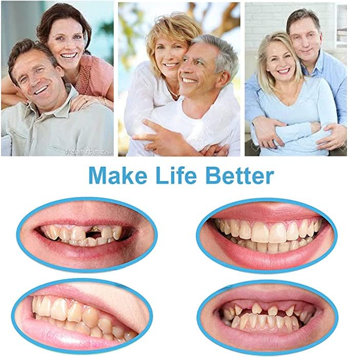 [Australia] - 2 Pairs, Regain Confidence Smile for Women and Men, Temporarily Adjustable(Yellow) Yellow 