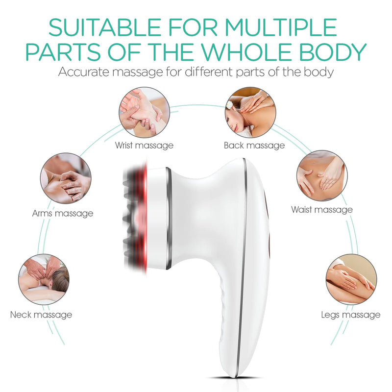 [Australia] - VOYOR Electric Cellulite Massager, Body Sculpting Machine for Arms, Belly, Legs, Waist, Buttocks, 3 Strengths for Body Cleaning and Deep Tissue Cellulite Massage, IPX7 Waterproof & Cordless VRMM1-NEW 