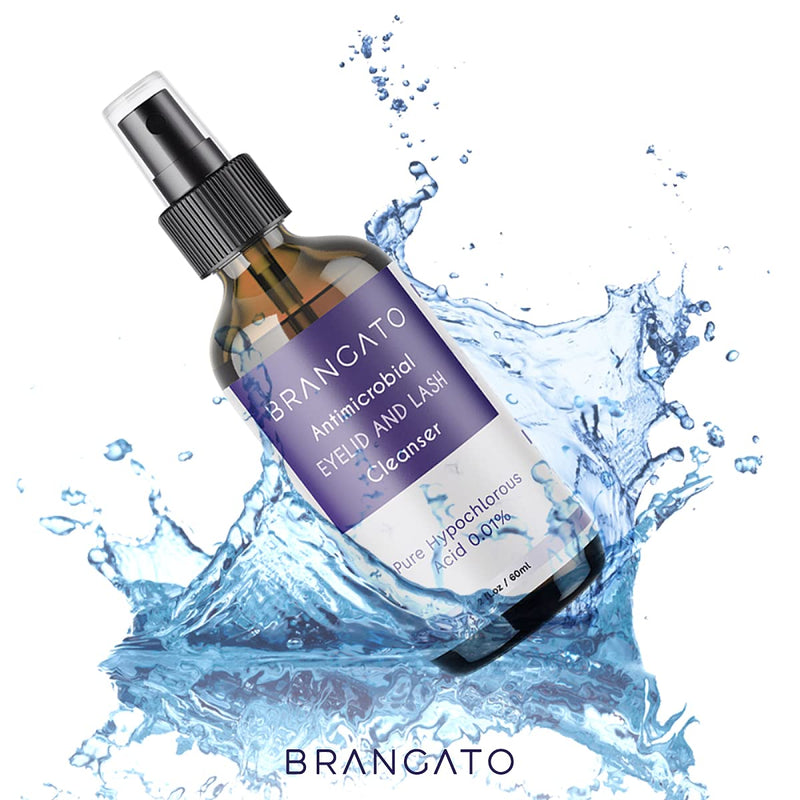 [Australia] - Eyelid and Lash Cleanser - Dry Eye Relief, Stye and Blepharitis Treatments, FDA-Cleared Hypochlorous Acid Spray, 60mL(2oz) 