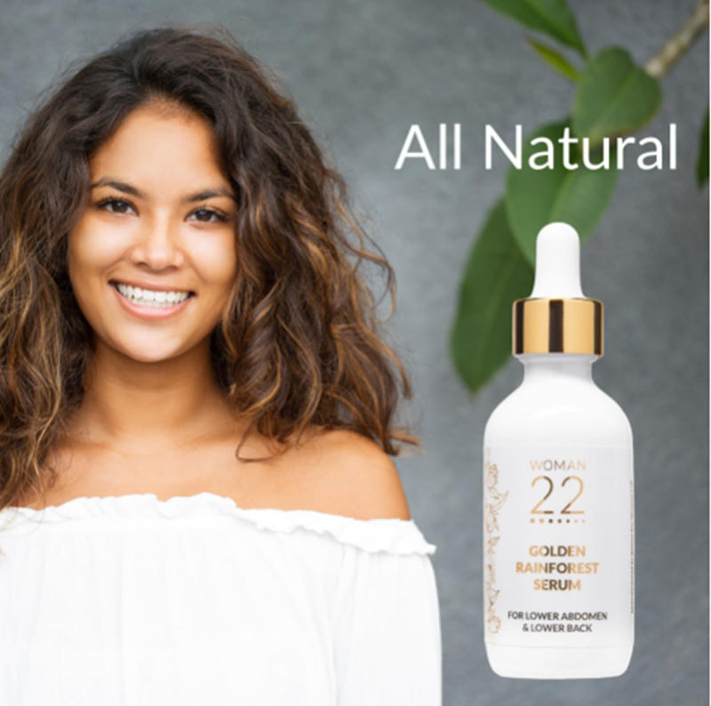 [Australia] - Period Pain Relief Serum | For Cramps, Bloating, PMS | All Natural | Soothing, Fast-Acting Relief for Menstrual Discomfort | No Hormones, Non-GMO Formula | Woman 22¬Æ Golden Rainforest Serum 2 oz 