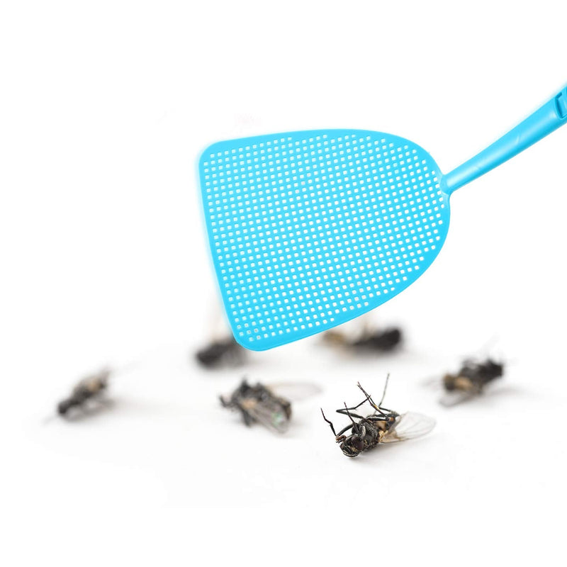 [Australia] - Boao 10 Pieces Fly Swatter, Colorful Strong Flexible Manual Fly Swat Set Plastic Durable Fly Swatter 