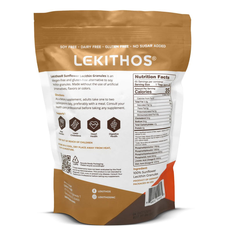 [Australia] - Sunflower Lecithin Granules, Allergen Free, Gluten Free, No Artificial Preservatives, Single Ingredient (16oz) 1 Pound (Pack of 1) 