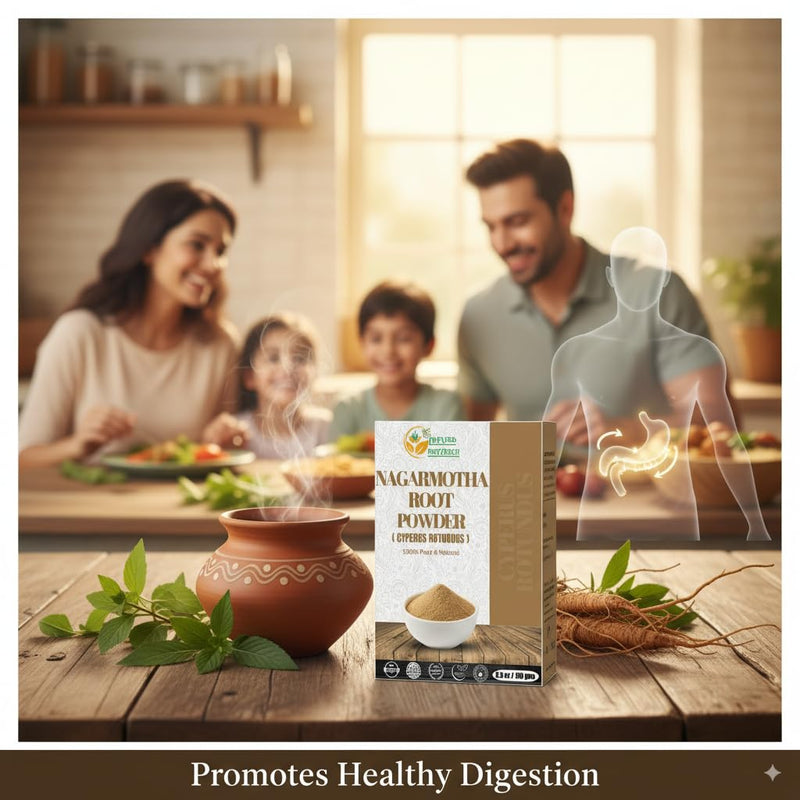 [Australia] - Organic Nagarmotha Powder Cyperus Rotundus Ayurvedic Formula for Digestion 100% Pure Premium Quality Herbal Supplement for Men and Women Promotes Healthy Hair Care 150 GMS / 5.3 oz Nagarmotha / Cyperus Scariosus Powder 