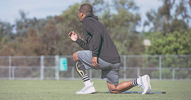 DonJoy TRIZONE Compression Calf Sleeve - For Muscle Strains, Shin Splints, Inflammation From Overuse Injuries and Strains - Black, Large