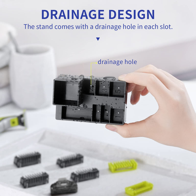 [Australia] - Attachments with shaving stand compatible with O Blade Face and Body razor replacement blade(s). 