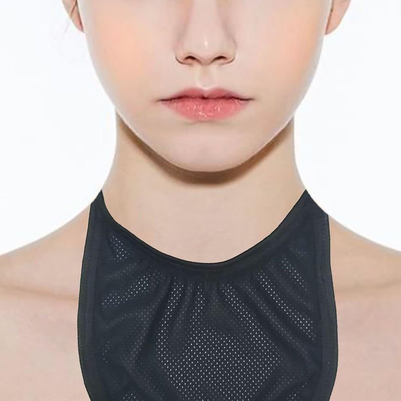 [Australia] - 2PCS Tracheostomy Neck Stoma Cover,Breathable Laryngectomy Cover for Tracheotomy Care,Tracheal Care Supplies-Adjustable Trachea Protector Trach Supplies Kit with Adjustable Shields Men Women UnisexUse 